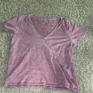American Eagle faux wrap top